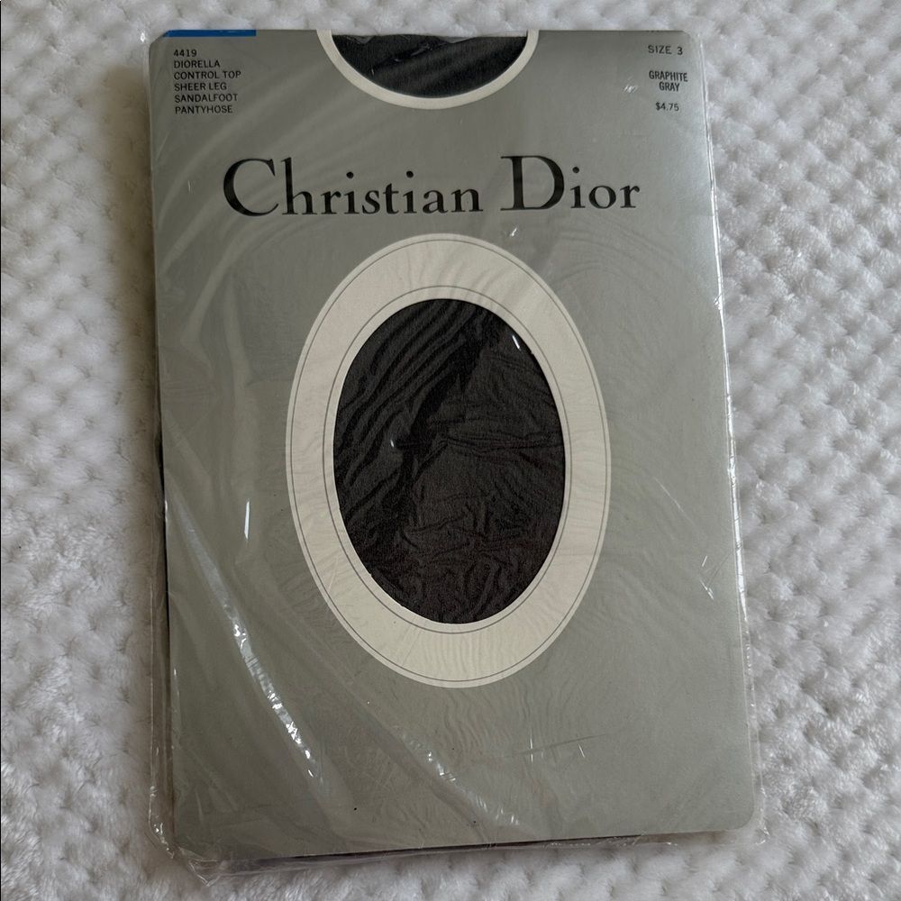 Christian Dior Black Control Pantyhose
